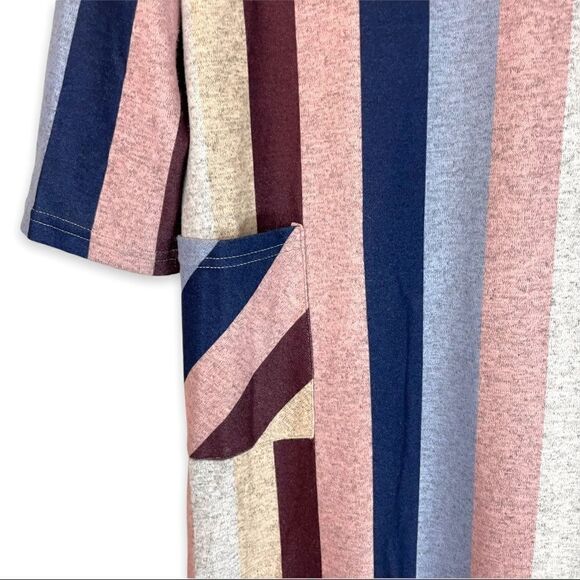 Luukse Striped Patch Pocket Shift Dress - Picture 5 of 9